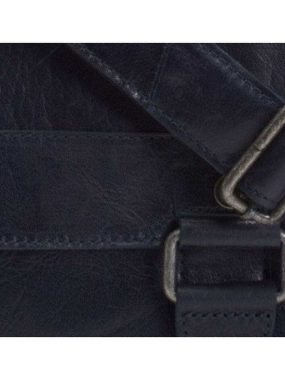 JACK GEORGES Buffalo Leather Voyager Hand Stained Full Size Messenger Bag - Picture 4 of 5